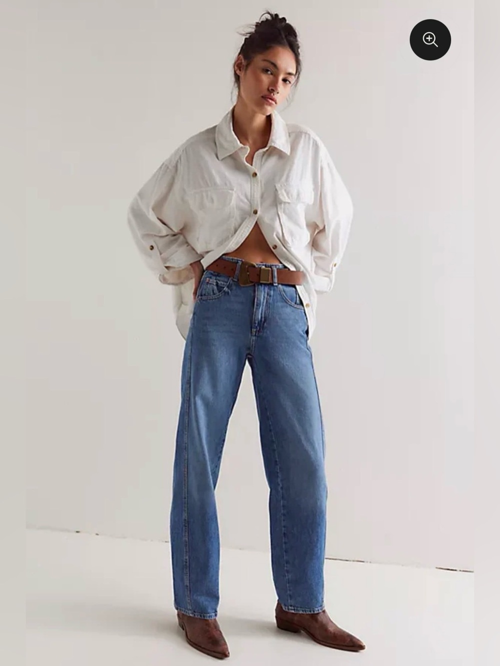 We the Free Free People Aster Straight Leg 100% Cotton Jeans 28/29